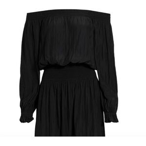 RAMY BROOK Homer smocked Off-Shoulder Dress
